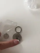 Etiqueta de identificación personalizada para perro y mascota, nombre grabado, teléfono, hueso, flor, nombre de identificación para gato, cachorro, colgante, llavero, accesorios para mascotas