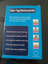 Kit de eliminación de verrugas y microbanda para la piel, eliminador de verrugas con hisopo de limpieza, topos y verrugas para adultos, cuidado facial