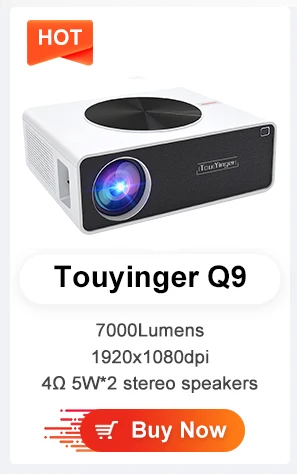 Touyinger T10 full HD 1080P LED projector for home theater 7200 lumens Miracast Wifi mirroring USB (Android optional) Speaker