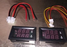2020 nuevo Mini Digital voltímetro amperímetro DC 100V 10A Panel Amp voltios medidor de corriente de voltaje Tester Detector de doble LED pantalla