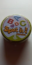 Juego Family Spot It con caja de Metal, tarjeta de juego con garabatos de 83mm, versión en inglés, Artículos populares
