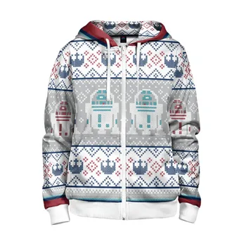 

Children's sweatshirt 3D with zipper R2-D2 brave droid