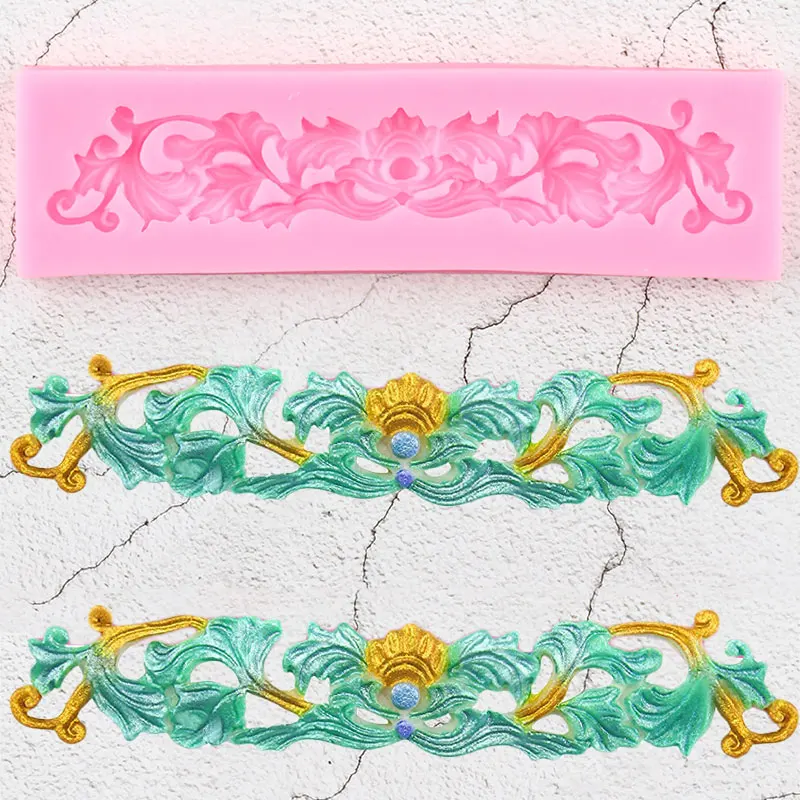 

Кружевная силиконовая форма для торта в виде листа