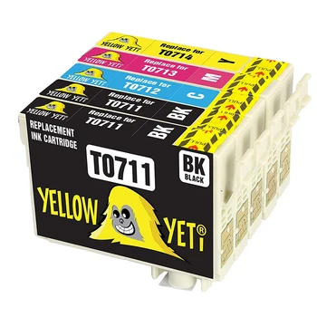 

5pcs Ink Cartridge T0715 for Epson T0711 T0712 T0713 T0714 Stylus DX8400 S20 D78 D120 SX400 SX405 SX410 SX415 SX510W Printer