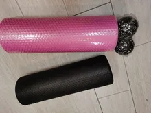 Rodillo de masaje de espuma EVA de alta densidad para Yoga, rodillos para Pilates, gimnasio, columna de masaje muscular, 45/60cm
