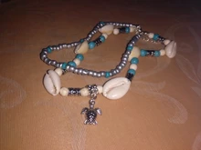 IPARAM-Pulsera de cuerda con conchas para mujer, brazalete de hilo, tobillera, estilo bohemio, vintage, playa, fiesta