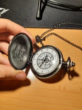 Reloj de bolsillo Vintage para Cosplay, con colgante de collar de cadena, regalo de Anime para niños, Fob, de bolsillo