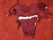 Bikinis Swimsuit Padded Bandage Push-Up-Bra Low-Waist Women Maillot-De-Bain Femme