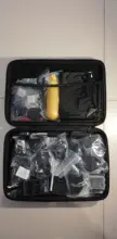 SHOOT Large Portable PU Waterproof Carrying Case for GoPro Hero 9 8 7 5 SJCAM Xiaomi