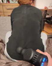 Pantalla LCD eléctrica masaje muscular arma 30 engranajes Fascia de tejido profundo masajeador cuello cuerpo atrás relajación dolor alivio Fitness relajarse