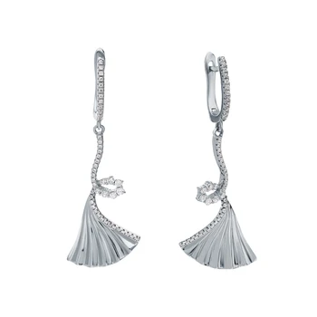 

Silver earrings with cubic zirconium sunlight sample 925