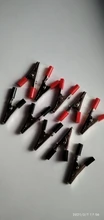 Alligator Clips-Clamps Crocodile-Clips Insulated Cable Lead-Testing Metal 10pcs/Lot Plastic-Handle