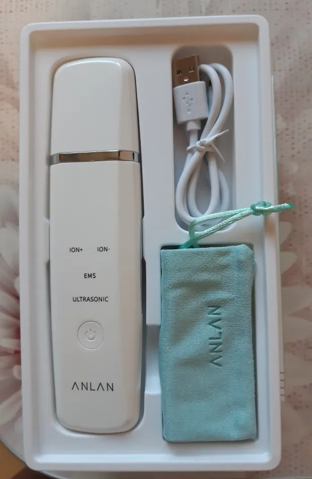 Отзыв о товаре ANLAN Ультразвуковой скрабер скруббер, ионная лопатка для чистки лица, пилинг, лифтинг для лица, удаление угрей, терапия красным светом для удаления черных точек blackhead remover узи чистка ультразвуковая чистка лица от пользователя L***a