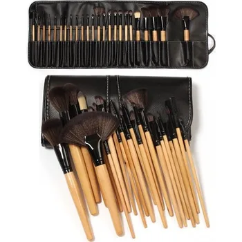

Professional Makeup Brush Set kit 24 Pieces Leather Bag Gift cosmetic powder eyeshadow foundation lash eyelashes concealer tool