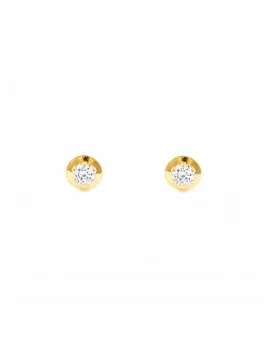 

Earrings baby or girl round in zirconia