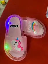 Zapatillas LED para niños y niñas, sandalias de baño para bebés, zapatos ligeros, 2020