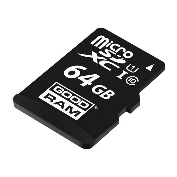 Карта памяти Micro SD с адаптером GoodRam M1AA 64 Гб черный