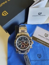 PAGANI Design-Reloj de cuarzo deportivo para Hombre, cronógrafo de lujo, de acero inoxidable, zafiro, resistente al agua, nuevo, 2021