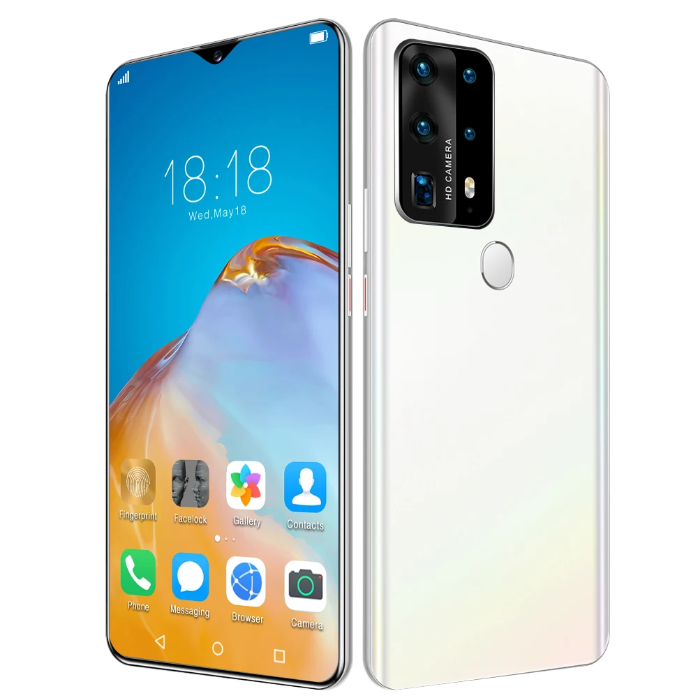 US $114.70 P40 Plus 68 Inch Android Smart Phone Global 5G LET Cellphones 12GB 512GB 10Core 1832MP Face ID MTK6889 Dual SIM Mobile Phone