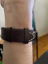 Calfskin-Correa de cuero para reloj inteligente, accesorio de pulsera de liberación rápida de 18mm, 20mm, 22mm y 24mm