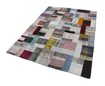 

173x238 Cm Multicolor Handmade Rugs Patchwork Rug-6x8 Ft