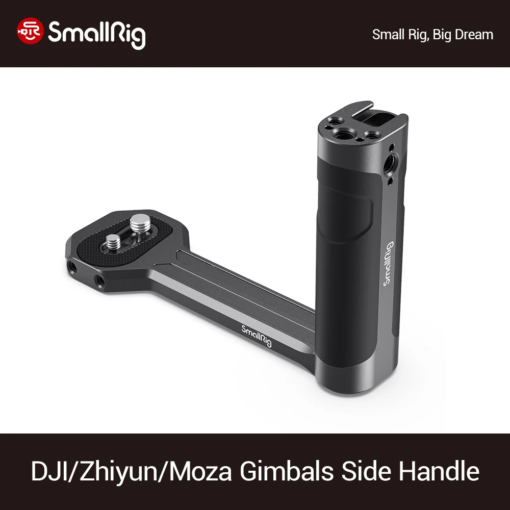SmallRig Side Handle for DJI Ronin-S/ SC & Zhiyun Crane 2/V2 & Moza Air 2/AirCorss 2 Gimbals Side Handgrip With Cold Shoe -2786