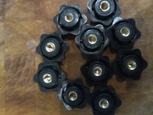 Knob Nuts-Handle Tighten Thumb Manual-Nuts Mechanical Thread Plum Black M6 M8 M10 M4