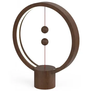 

Night light Allocacoc Heng Balance Lamp round dark wood (Wenge)