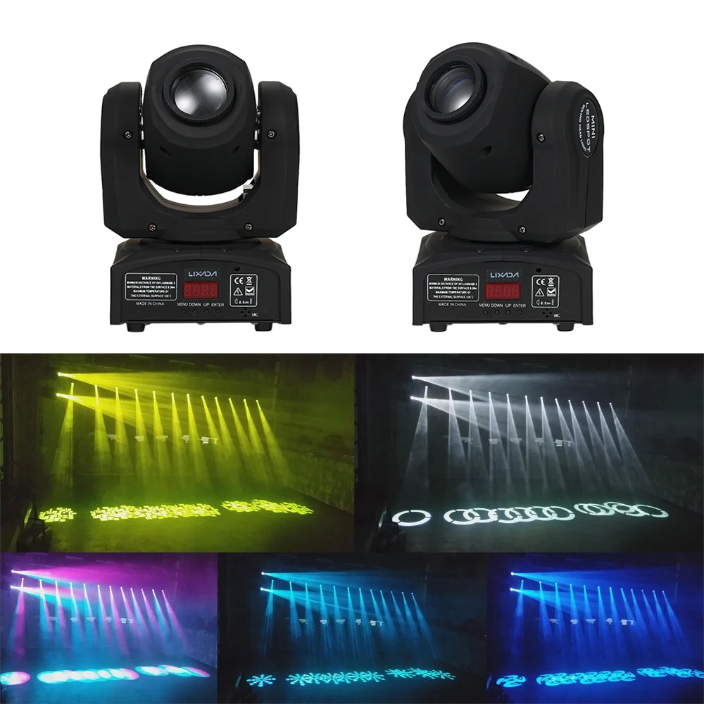 30 Вт DMX512 движущаяся головка управления звуком 9/11 каналов Радуга 7 цветов меняющийся светильник светодиодный сценический узор лампа для дискотеки KTV Вечерние