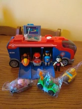 Coche de juguete de plástico de la Patrulla canina para niños, juguete de la Patrulla canina, autobús de rescate, modelo de figura de acción, regalo de cumpleaños