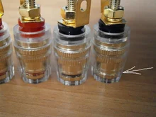 Connector Terminals Amplifier-Speaker Binding-Post Hifi-Cable 4PCS 4MM Gold-Plated Gold-Plated