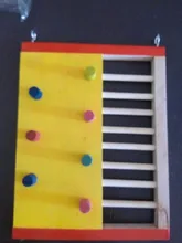 Natural Wooden Hamster Climbing Toy Hamster Ladder Small Pet Toy for Hamster Squirrel