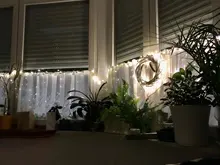 String-Light Battery Party-Decoration Silver-Wire White Garland LED Fairy Powered Christmas
