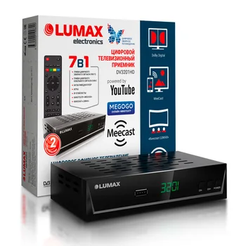 

Digital Receiver Lumax 3201hd DVB-T2/C with display, WI-FI and meecast