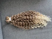 Mechones de pelo sintético rizado LOVE ME Jerry, extensiones de mechones de pelo resistentes al calor, color marrón, 2 unids/lote, mechones de pelo ondulado Afro de 26 pulgadas