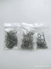 JACKFISH-conector de pesca de acero inoxidable, gancho de pesca en mar, rodamiento giratorio, 50 unids/lote