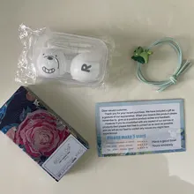 Easysmall azul coloreado de verde lente pequeña belleza alumno lentes de contacto cosméticos para ojos grado de miopía 2 unids/par receta