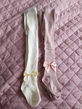 YWHUANSEN-medias de algodón con lazo para niños, pantimedias de bebé de 0 a 10 años, Primavera, Otoño e Invierno