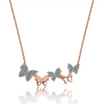 

925 sterling Silver Butterfly Lady Necklace