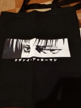 Bolsa de lona para compras para mujer, bolso ecológico de estilo de los 90, bolsa de hombro para chica, Anime Attack on Titan dibujo Kawaii