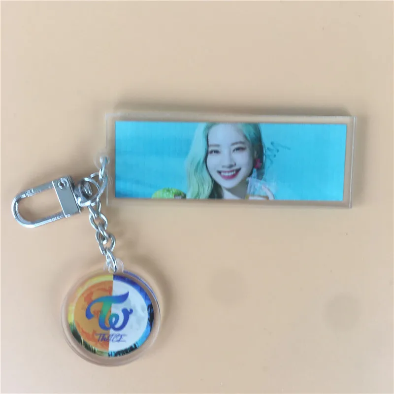 Kim DaHyun Дважды акриловый брелок для ключей Lim Na Yeon Yoo JungYeon Sana Park Ji Hyo Kim DaHyun Tzuyu сумка с кулоном доступ один раз прорыв - Цвет: Kim DaHyun
