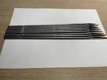 9 Uds pelo de comadreja de libro de línea cepillo pintura óleo Guache pintura línea de gancho pluma durable de plata fina de pluma de arte