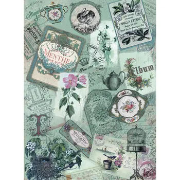 

Rice paper for decoupage craft Premier, A3, 25 g/m, Mint mood cp06254