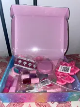 Kit de maquillaje para niñas, Juego de 20 Uds. De juguetes de maquillaje con Clip para el pelo, collar, pulsera, maquillaje de imitación, regalos de princesa