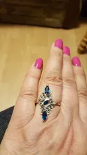 Clásico de moda de anillo de boda azul exquisito anillo de circón para mujer 2020 nueva moda joyería de la boda de regalo de Año Nuevo