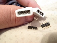 Cable de extensión para tira de luces led RGB, Conector de 30CM, 1M, 2,5 M, 5M, 5 pines, 4 pines, con aguja para SMD 5050, 3528, RGBW