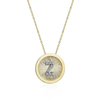 

Gemstone Gold Letter Necklace 04-320-1000001