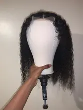 Bobbi Collection-3 mechones con cierre de encaje, parte media, 200 g/set, Pelo Rizado Jerry, tejido de cabello humano indio Remy de 12-22 pulgadas