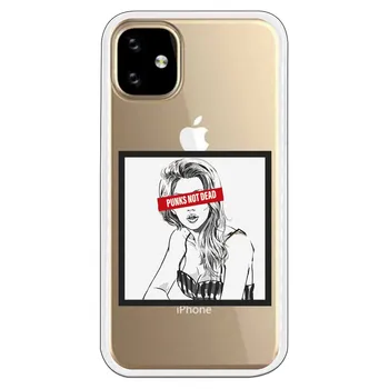

Stand case costume drawing Punks Not Dead WP002 for Apple IPhone 11