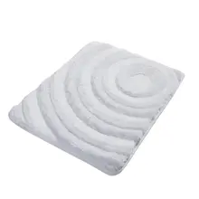 Коврик для ванной-коврики | коврик коврики для ванной нескользящие анти пресс-форма коврики белая волнообразная короткая юбка, 50X60 см